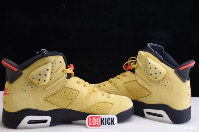Rep TBkick YELLOW JORDAN 6 SCOTT AIR CN1084-300 X TRAVIS 0728